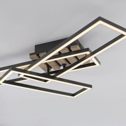 JUST LIGHT. 14051-79 - LED laelamp AKUSTIKA LED/20,5W/230V tamm/must