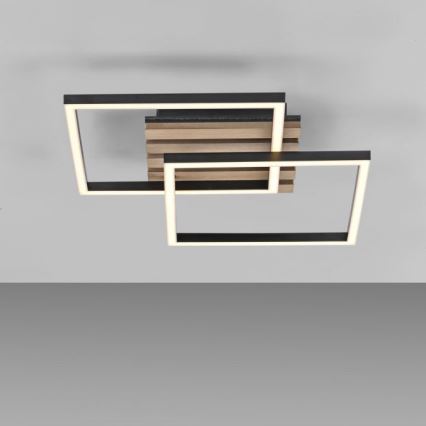 JUST LIGHT. 14053-79 - LED laelamp AKUSTIKA LED/15W/230V tamm/must