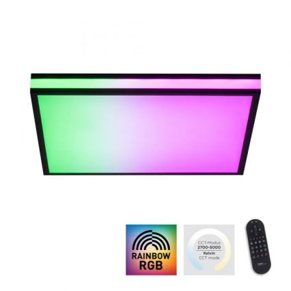 JUST LIGHT. 14110-18 - LED RGB Hämardatav laevalgusti MARIO BLACK LED/19,5W/230V 2700-5000K + kaugjuhtimispult