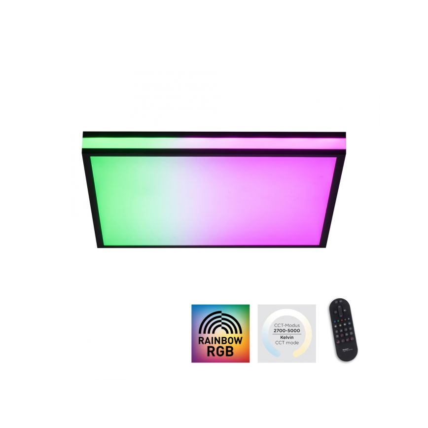 JUST LIGHT. 14110-18 - LED RGB Hämardatav laevalgusti MARIO BLACK LED/19,5W/230V 2700-5000K + kaugjuhtimispult