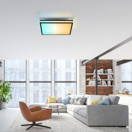 JUST LIGHT. 14110-18 - LED RGB Hämardatav laevalgusti MARIO BLACK LED/19,5W/230V 2700-5000K + kaugjuhtimispult
