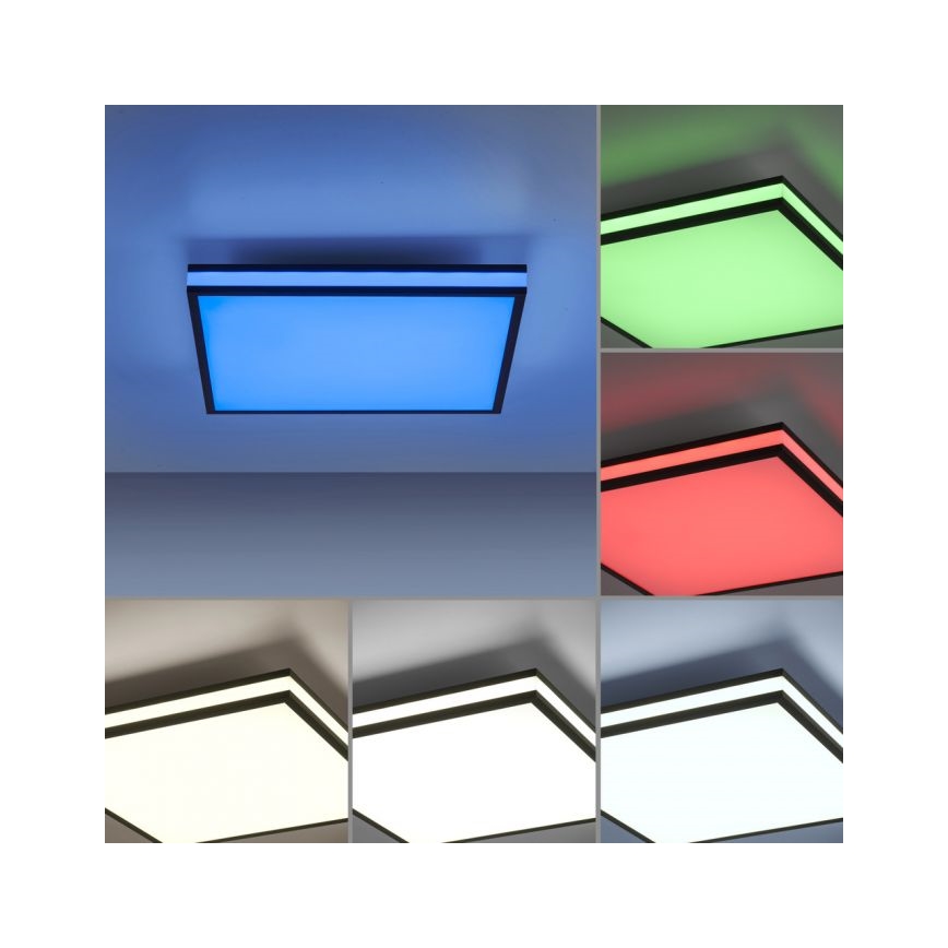 JUST LIGHT. 14110-18 - LED RGB Hämardatav laevalgusti MARIO BLACK LED/19,5W/230V 2700-5000K + kaugjuhtimispult