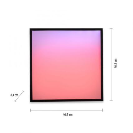 JUST LIGHT. 14110-18 - LED RGB Hämardatav laevalgusti MARIO BLACK LED/19,5W/230V 2700-5000K + kaugjuhtimispult