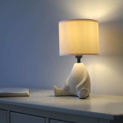JUST LIGHT. 14190-39 - Laualamp TED 1xE27/25W/230V beež
