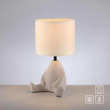 JUST LIGHT. 14190-39 - Laualamp TED 1xE27/25W/230V beež