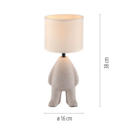 JUST LIGHT. 14191-39 - Laualamp TED 1xE27/25W/230V beež