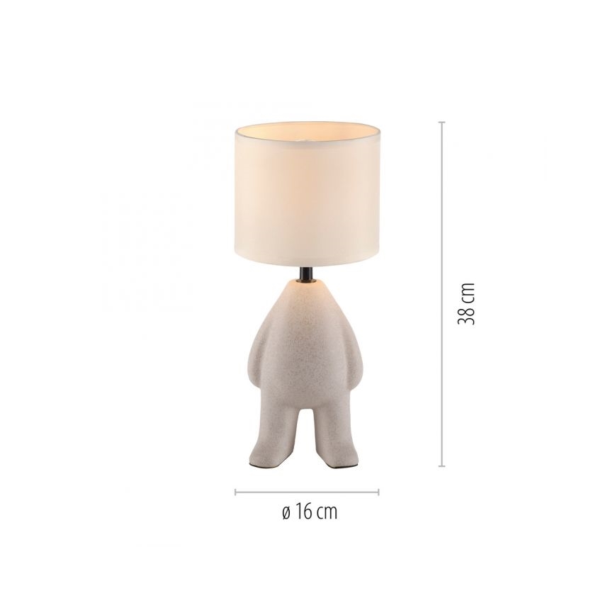 JUST LIGHT. 14191-39 - Laualamp TED 1xE27/25W/230V beež