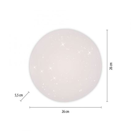 JUST LIGHT. 14275-16 - LED Laevalgusti URANUS LED/10W/230V d. 26 cm valge