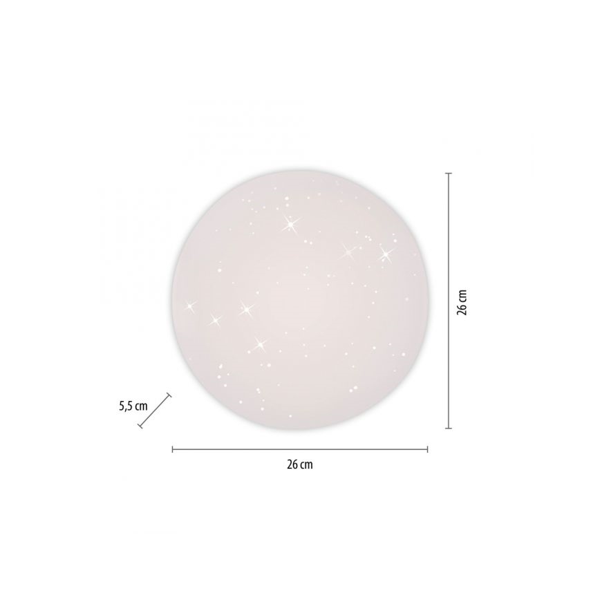 JUST LIGHT. 14275-16 - LED Laevalgusti URANUS LED/10W/230V d. 26 cm valge