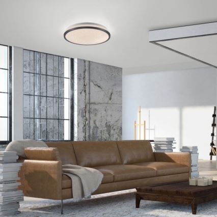 JUST LIGHT. 14293-18 - LED Hämardatav laevalgusti KYLE LED/10W/230V d. 28 cm must