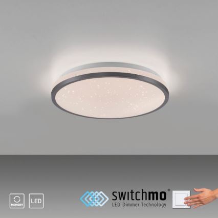 JUST LIGHT. 14293-18 - LED Hämardatav laevalgusti KYLE LED/10W/230V d. 28 cm must