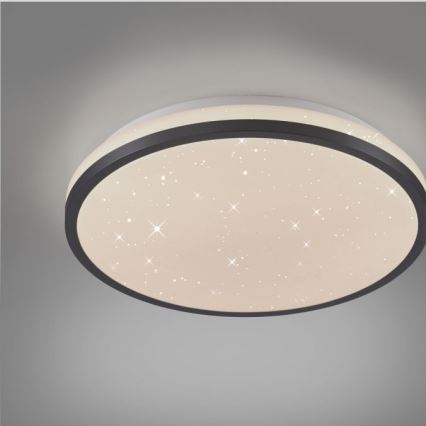 JUST LIGHT. 14293-18 - LED Hämardatav laevalgusti KYLE LED/10W/230V d. 28 cm must