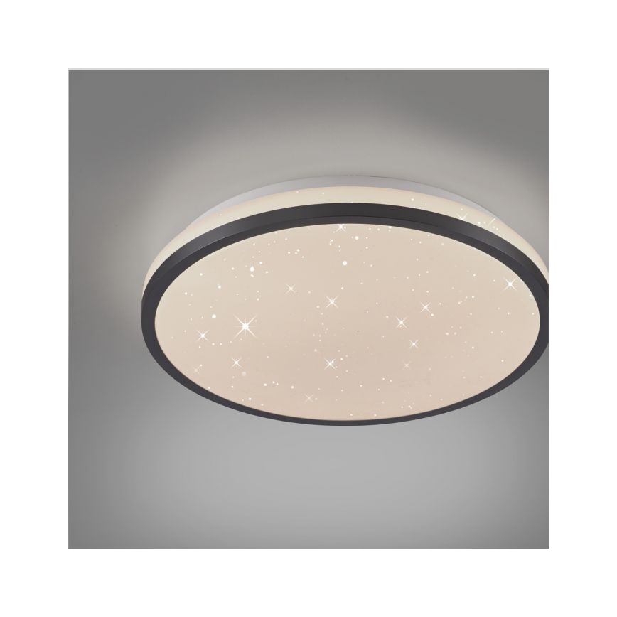 JUST LIGHT. 14293-18 - LED Hämardatav laevalgusti KYLE LED/10W/230V d. 28 cm must