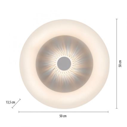JUST LIGHT. 14383-16 - LED Hämardatav laevalgusti VERTIGO LED/26W/230V 2700-5000K valge + kaugjuhtimispult
