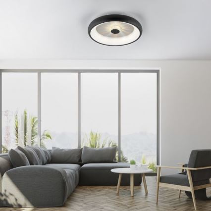 JUST LIGHT. 14384-18 - LED Hämardatav laevalgusti VERTIGO LED/29W/230V 2700-5000K must + kaugjuhtimispult