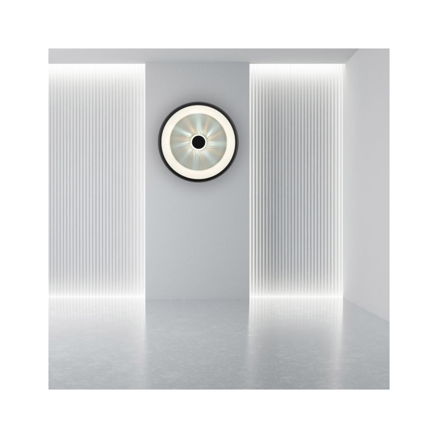 JUST LIGHT. 14384-18 - LED Hämardatav laevalgusti VERTIGO LED/29W/230V 2700-5000K must + kaugjuhtimispult