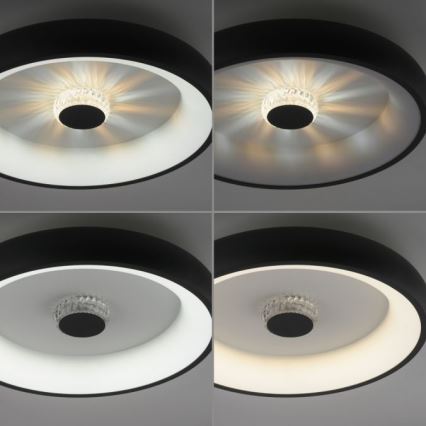 JUST LIGHT. 14384-18 - LED Hämardatav laevalgusti VERTIGO LED/29W/230V 2700-5000K must + kaugjuhtimispult
