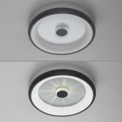 JUST LIGHT. 14384-18 - LED Hämardatav laevalgusti VERTIGO LED/29W/230V 2700-5000K must + kaugjuhtimispult
