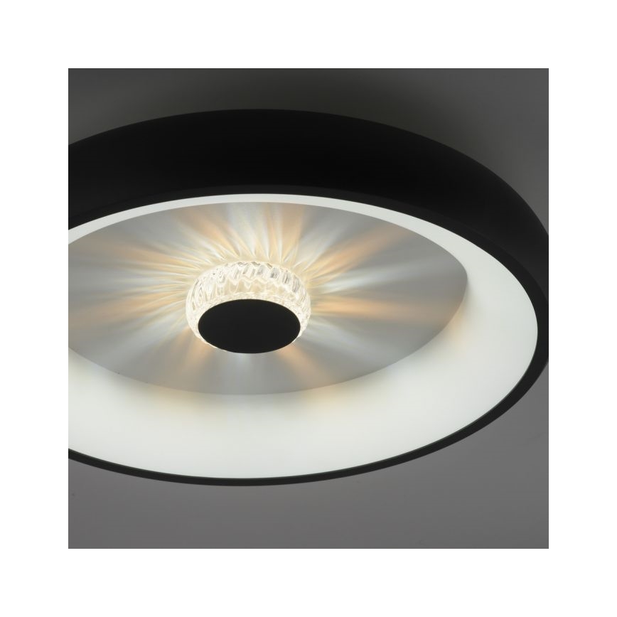 JUST LIGHT. 14384-18 - LED Hämardatav laevalgusti VERTIGO LED/29W/230V 2700-5000K must + kaugjuhtimispult