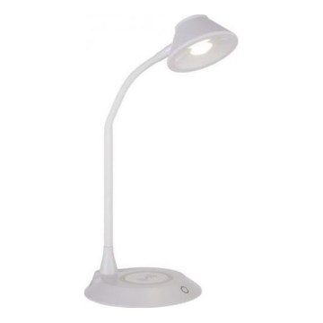 JUST LIGHT. 14414-16 - LED dimmerdatav paindlik puutetundlik laualamp traadita laadimisega PUCKI LED/4,5W/230V valge