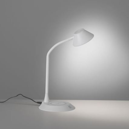 JUST LIGHT. 14414-16 - LED dimmerdatav paindlik puutetundlik laualamp traadita laadimisega PUCKI LED/4,5W/230V valge
