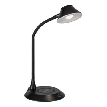 JUST LIGHT. 14414-18 - Hämardatav paindlik puutelaudlamp juhtmevaba laadimisega PUCKI LED/4,5W/230V must