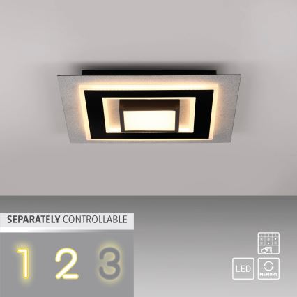 JUST LIGHT. 14439-21 - LED laelamp CICHIO LED/18,5W/230V + LED/9W 40x40 cm must