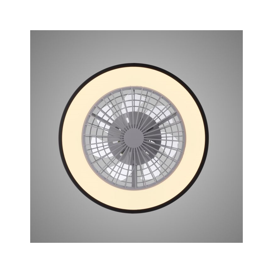 JUST LIGHT. 14447-18 - LED RGBW reguleeritav laeventilaator valgusega LENO LED/44W/230V 3000-6500K läbimõõt 48,6 cm valge + kaugjuhtimispult