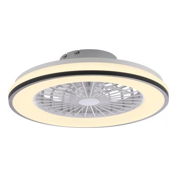 JUST LIGHT. 14447-18 - LED RGBW reguleeritav laeventilaator valgusega LENO LED/44W/230V 3000-6500K läbimõõt 48,6 cm valge + kaugjuhtimispult