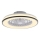 JUST LIGHT. 14447-18 - LED RGBW reguleeritav laeventilaator valgusega LENO LED/44W/230V 3000-6500K läbimõõt 48,6 cm valge + kaugjuhtimispult