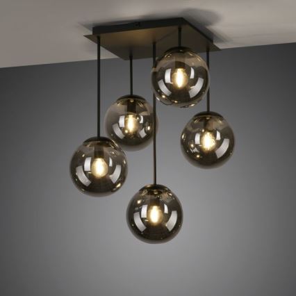 JUST LIGHT. 14602-18 - Ripplühter WIDOW 5xE14/25W/230V must