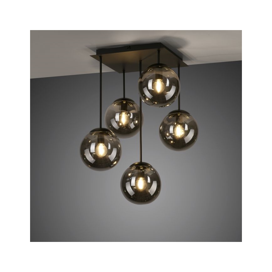 JUST LIGHT. 14602-18 - Ripplühter WIDOW 5xE14/25W/230V must