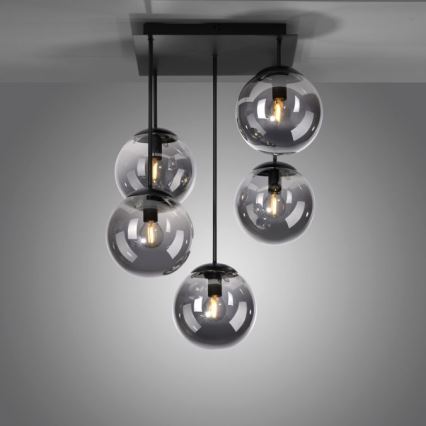 JUST LIGHT. 14602-18 - Ripplühter WIDOW 5xE14/25W/230V must