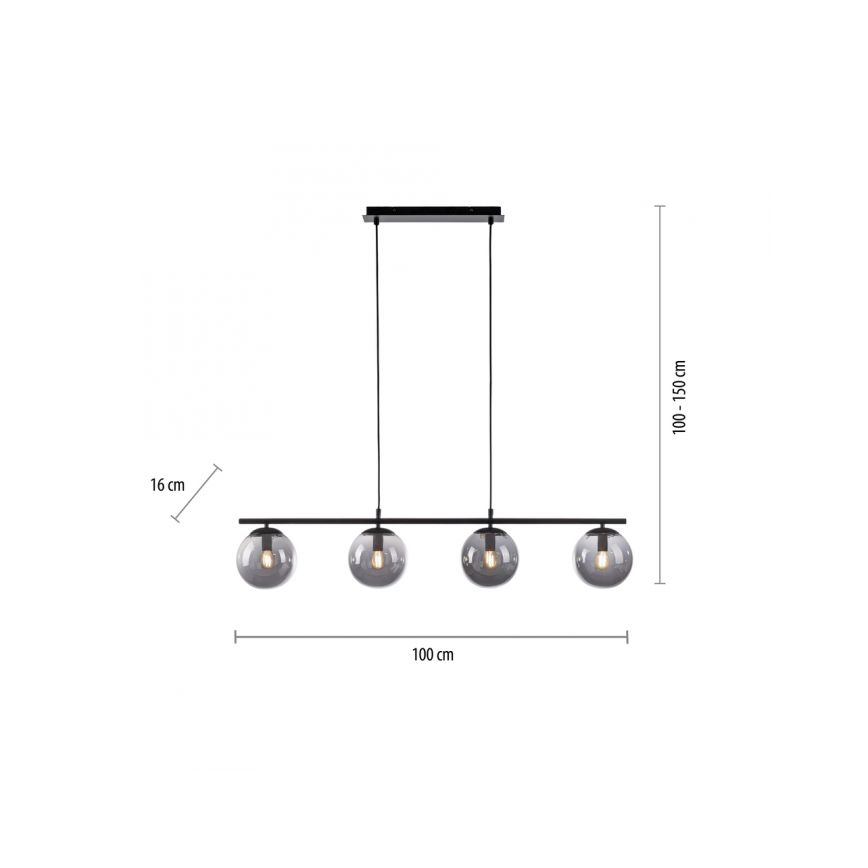 JUST LIGHT. 14604-18 - Lühter WIDOW 4xE14/25W/230V must