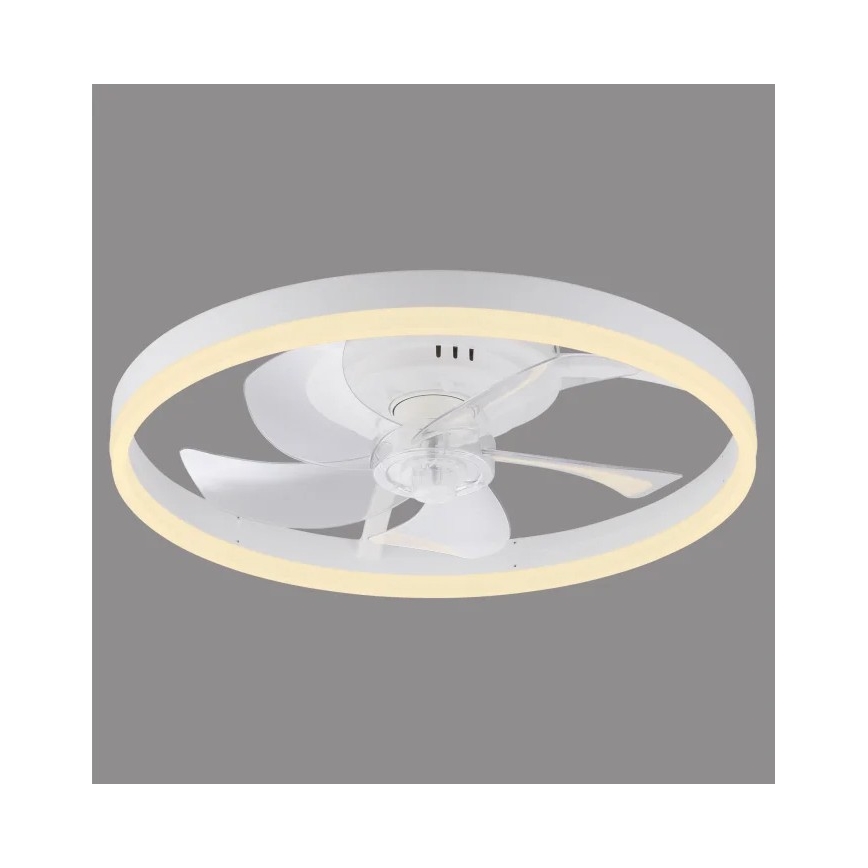 LIHTSALT VALGUS. 14624-16 - LED-hämardatav laeventilaator valgusega RITA LED/22W/230V 3000-6000K läbimõõt 50 cm valge + kaugjuhtimispult