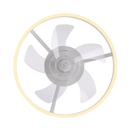 LIHTSALT VALGUS. 14624-16 - LED-hämardatav laeventilaator valgusega RITA LED/22W/230V 3000-6000K läbimõõt 50 cm valge + kaugjuhtimispult
