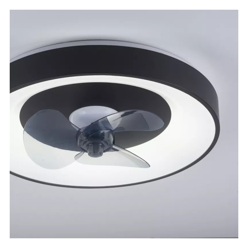 JUST LIGHT. 14644-18 - LED Hämardatav laeventilaator valgustiga VENIKA LED/36W/230V d. 48,6 cm 2700-5000K + kaugjuhtimispult