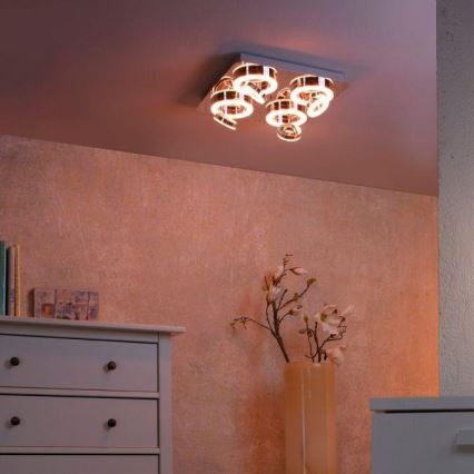 JUST LIGHT. 14662-17 - LED RGBW Hämardatav kohtvalgusti TIM LOLASMART 4xLED/5,9/230V 2700-5000K + kaugjuhtimispult