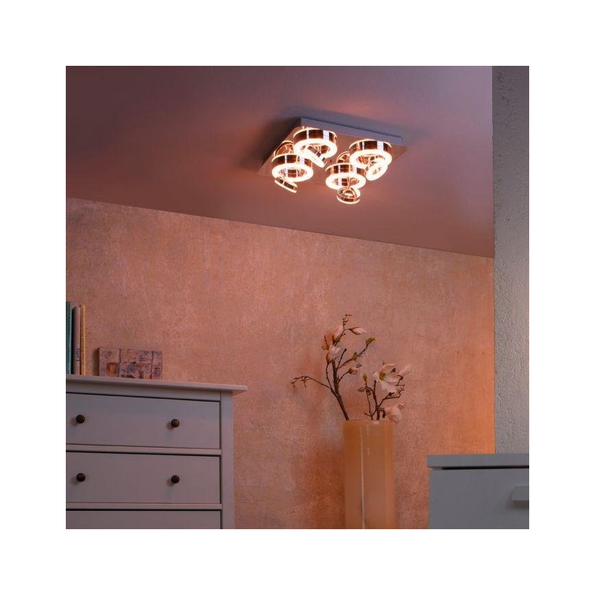 JUST LIGHT. 14662-17 - LED RGBW Hämardatav kohtvalgusti TIM LOLASMART 4xLED/5,9/230V 2700-5000K + kaugjuhtimispult