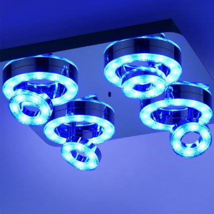 JUST LIGHT. 14662-17 - LED RGBW Hämardatav kohtvalgusti TIM LOLASMART 4xLED/5,9/230V 2700-5000K + kaugjuhtimispult