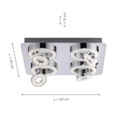 JUST LIGHT. 14662-17 - LED RGBW Hämardatav kohtvalgusti TIM LOLASMART 4xLED/5,9/230V 2700-5000K + kaugjuhtimispult