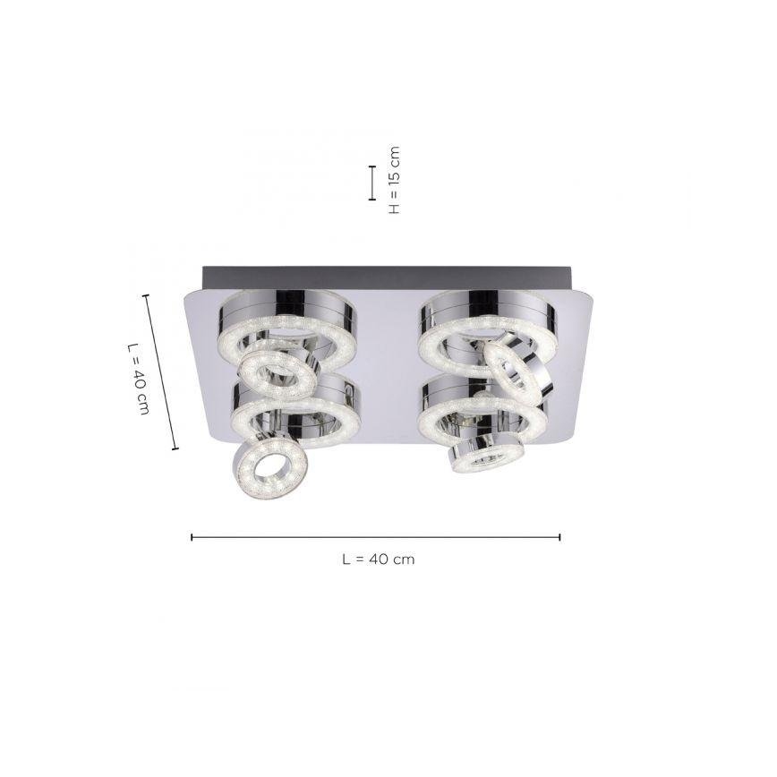 JUST LIGHT. 14662-17 - LED RGBW Hämardatav kohtvalgusti TIM LOLASMART 4xLED/5,9/230V 2700-5000K + kaugjuhtimispult