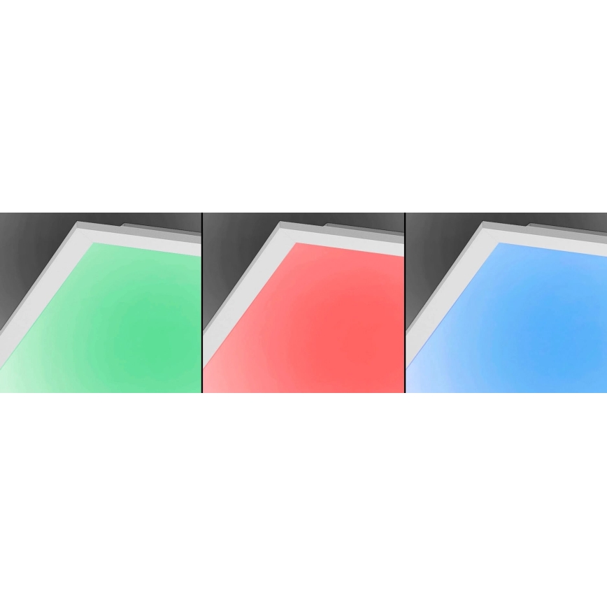 JUST LIGHT. 14681-16 - LED RGB Hämardatav pinnale kinnitatav valguspaneel LOLA FLAT LED/28W/230V 2700-5000K + kaugjuhtimispult