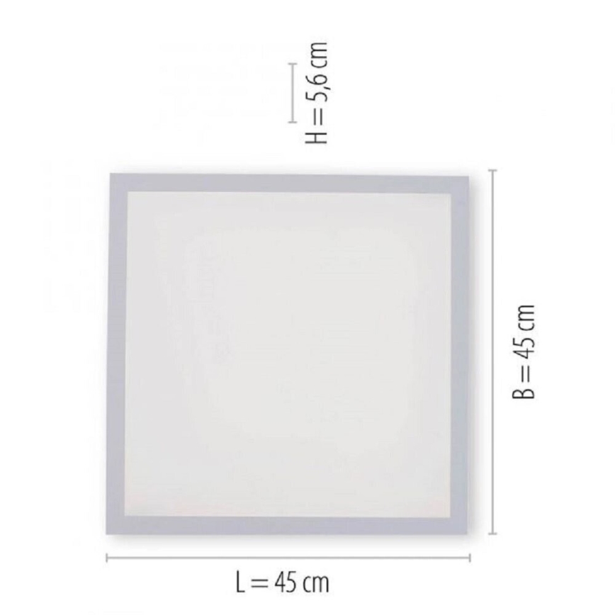JUST LIGHT. 14681-16 - LED RGB Hämardatav pinnale kinnitatav valguspaneel LOLA FLAT LED/28W/230V 2700-5000K + kaugjuhtimispult