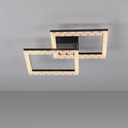 JUST LIGHT. 14732-18 - LED laelamp GLITRA LED/17,5W/230V 37,6x37,6 cm must