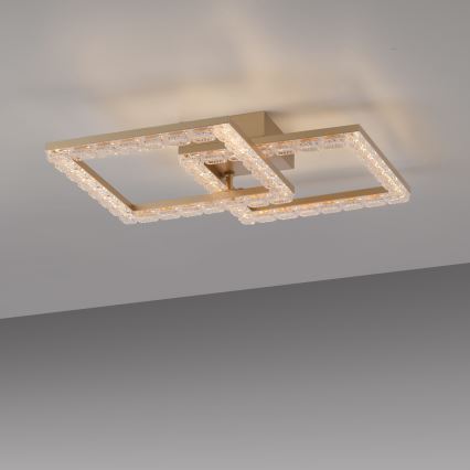 JUST LIGHT. 14732-60 - LED laelamp GLITRA LED/17,5W/230V 37,6x37,6 cm kuldne