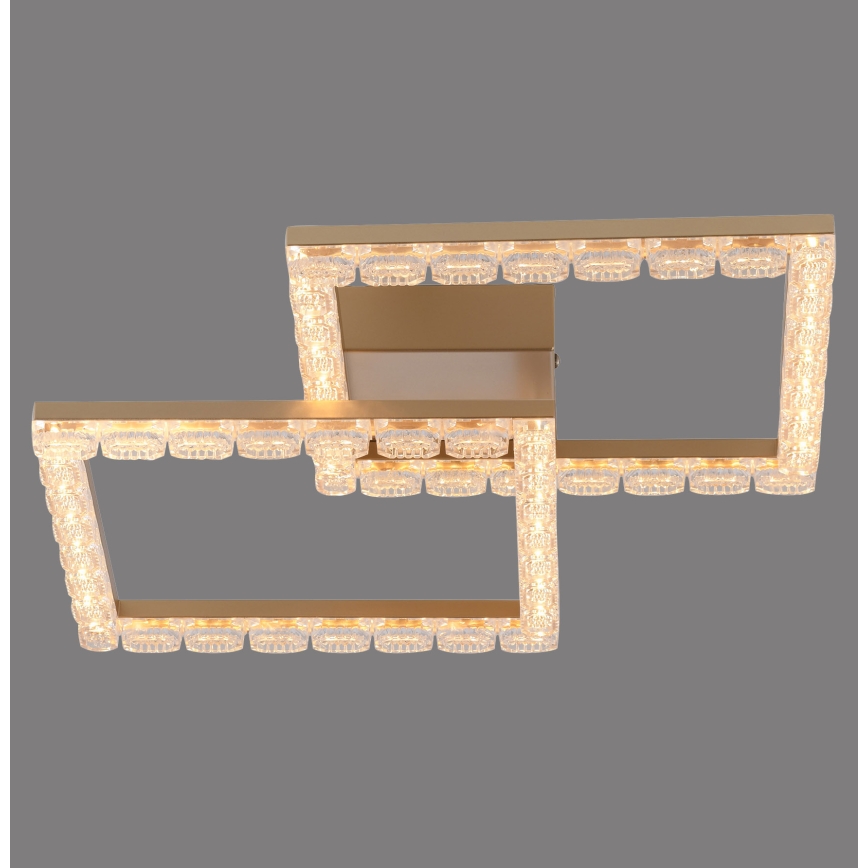 JUST LIGHT. 14732-60 - LED laelamp GLITRA LED/17,5W/230V 37,6x37,6 cm kuldne