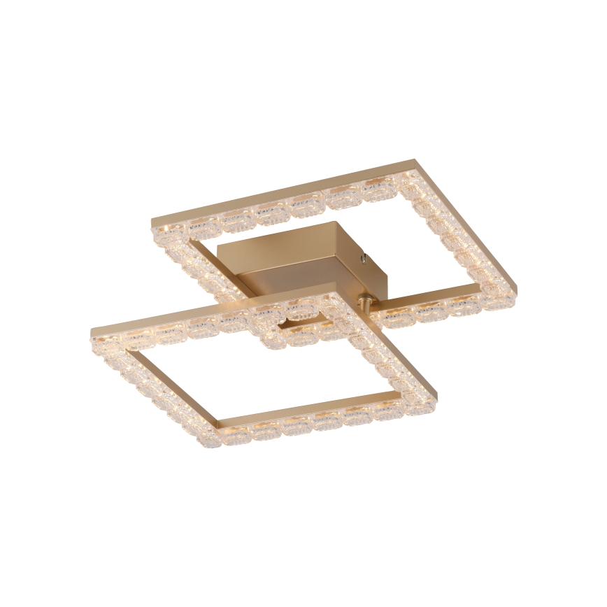 JUST LIGHT. 14732-60 - LED laelamp GLITRA LED/17,5W/230V 37,6x37,6 cm kuldne