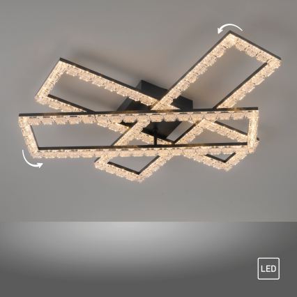 JUST LIGHT. 14733-18 - LED laelamp GLITRA LED/35W/230V 57x72 cm must