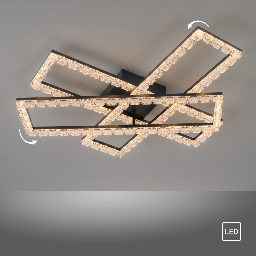 JUST LIGHT. 14733-18 - LED laelamp GLITRA LED/35W/230V 57x72 cm must
